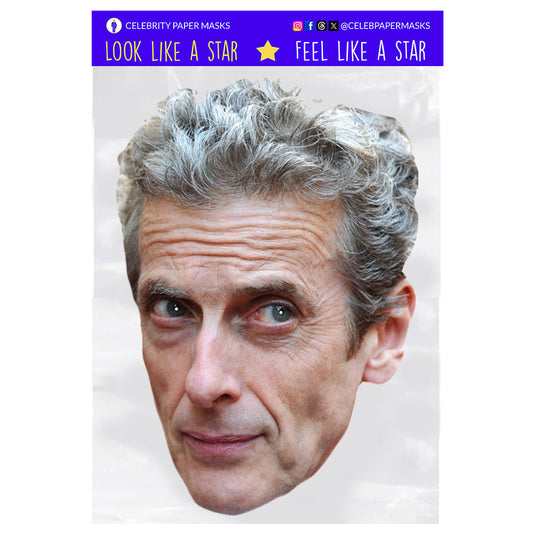 Peter Capaldi Mask Doctor Who Actor Celebrity Masks