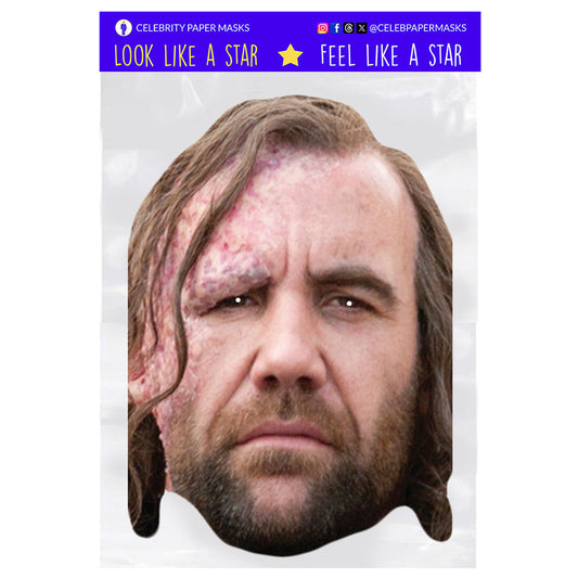 Rory McCann Mask Sandor Clegane Game of Thrones Celebrity Masks