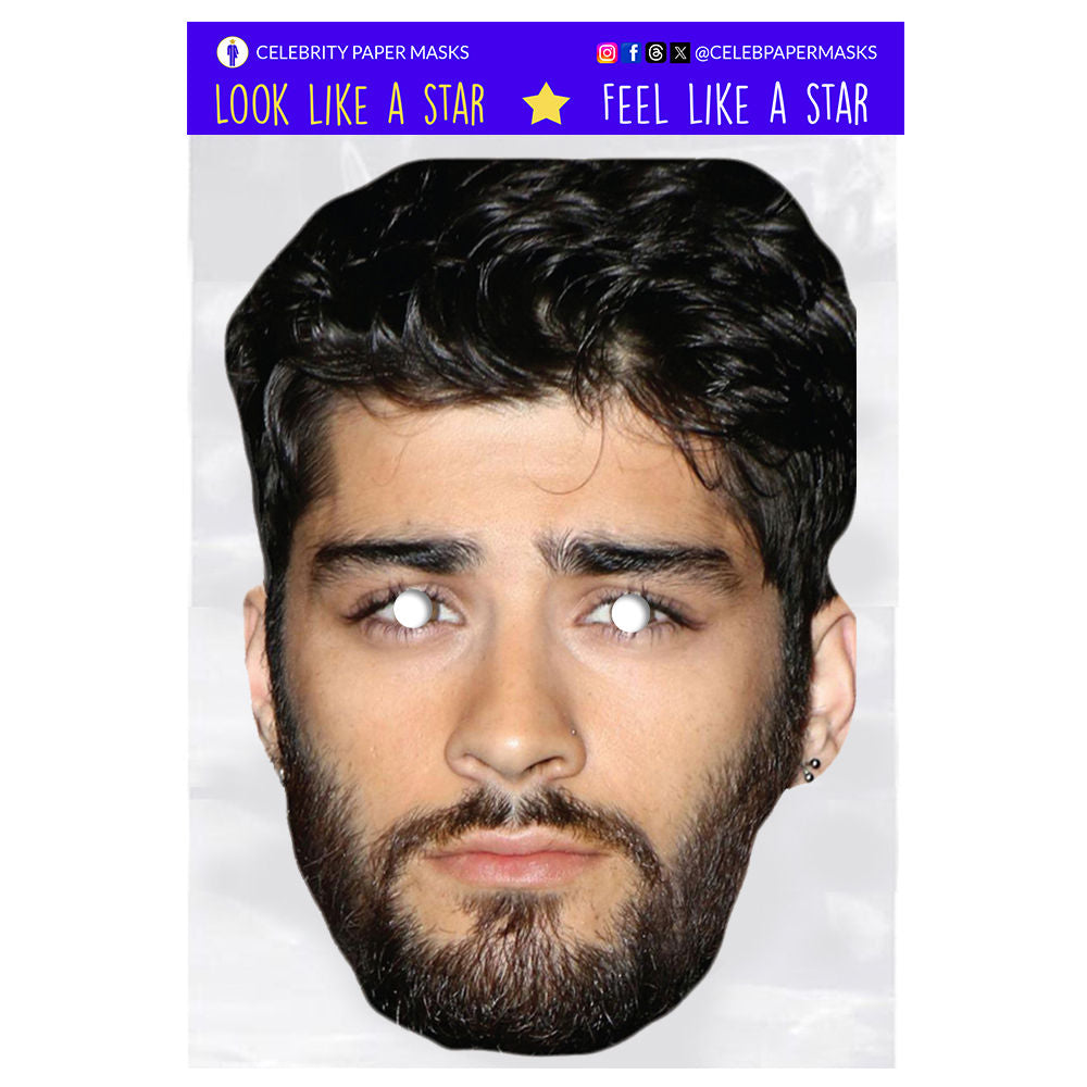Zayn Malik Mask One Direction Celebrity Musician Masks