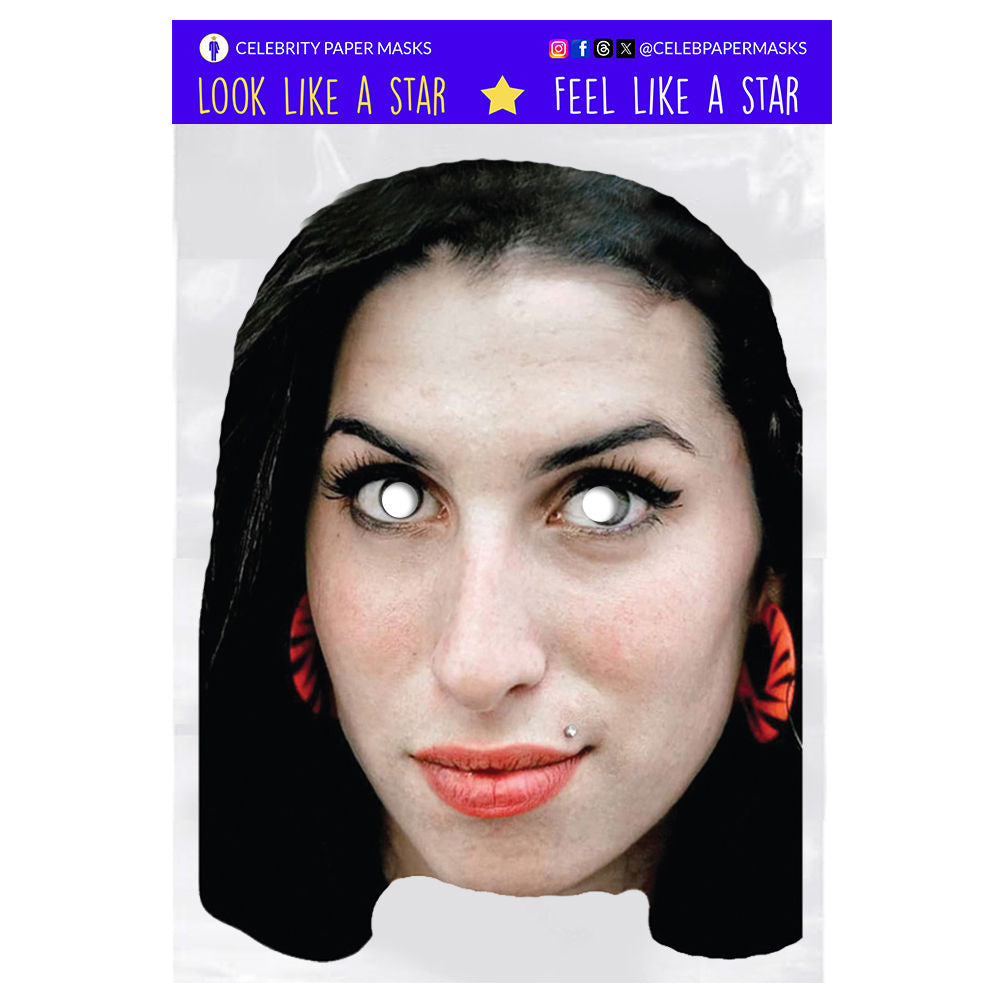 Amy Winehouse Mask Celebrity Musician Masks