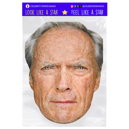 Clint Eastwood Mask Actor Celebrity Masks