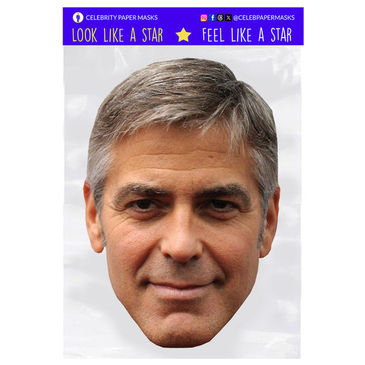 George Clooney Mask Actor Celebrity Masks