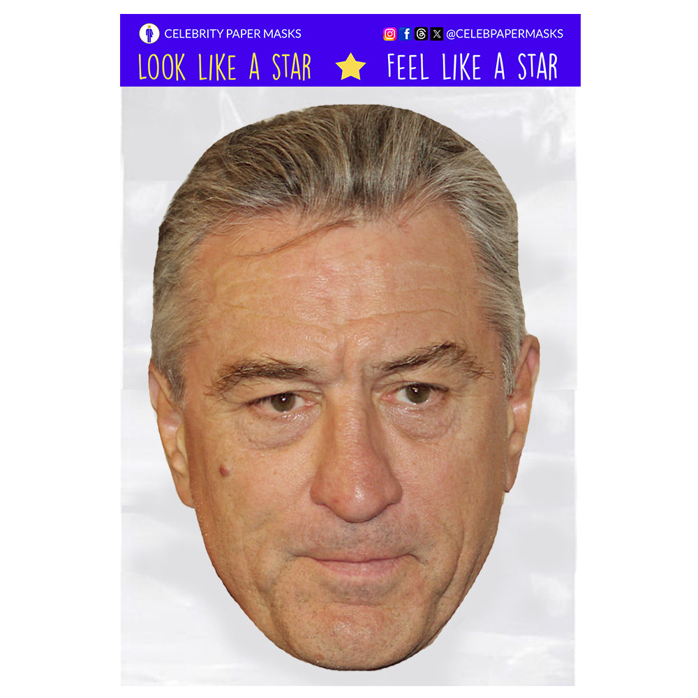 Robert De Niro Masks Actor Celebrity Mask