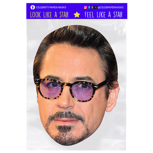 Robert Downey Jr Masks Actor Celebrity Mask