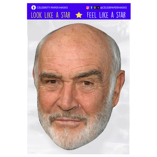 Sean Connery Mask Actor Celebrity Masks