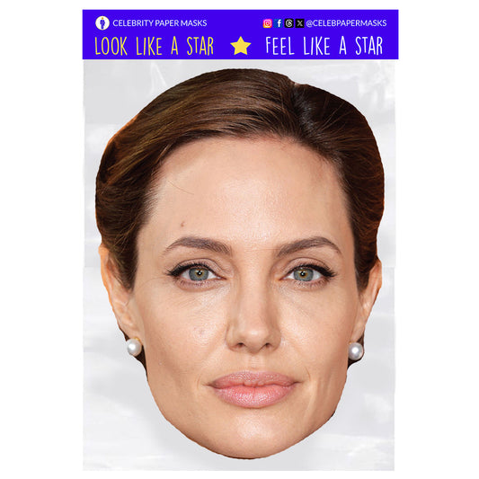 Angelina Jolie Mask Actress Celebrity Masks