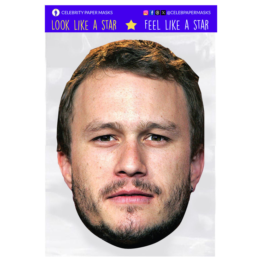 Heath Ledger Masks Actor Celebrity Mask