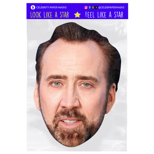 Nicolas Cage Mask Actor Celebrity Masks