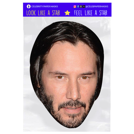 Keanu Reeves Mask Actor Celebrity Masks