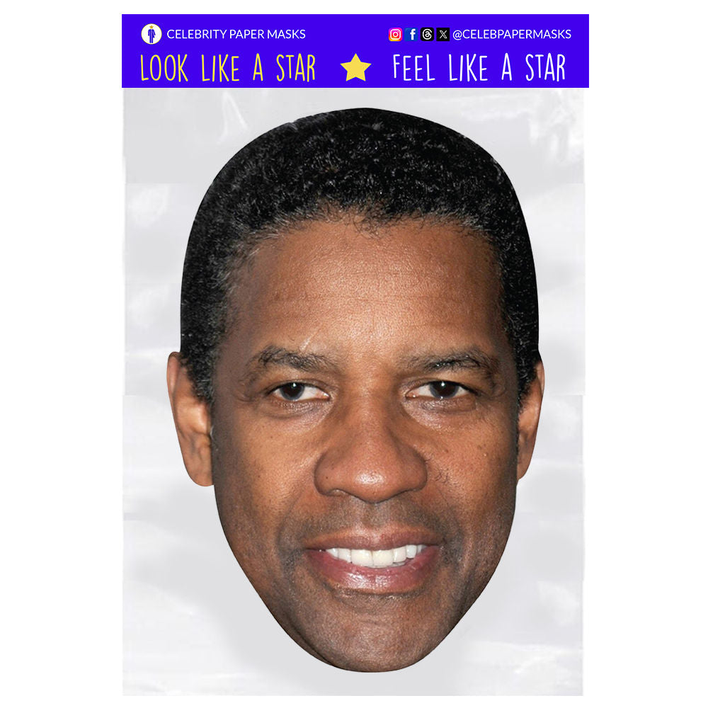 Denzel Washington Mask Actor Celebrity Masks