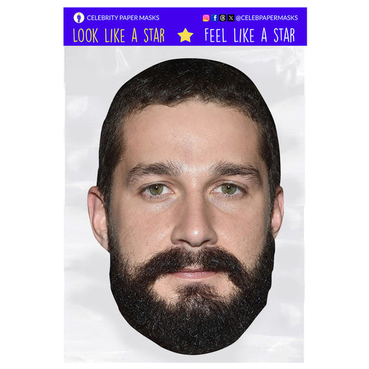 Shia Labeouf Mask Actor Celebrity Masks