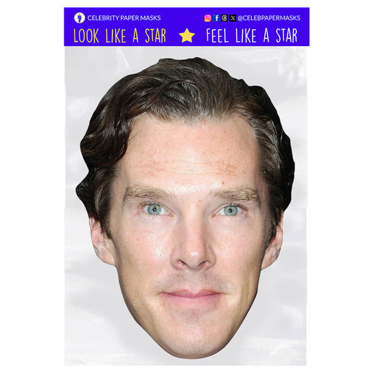 Benedict Cumberbatch Mask Sherlock Holmes Sherlock Celebrity Masks