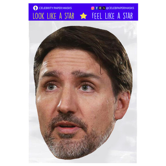 Justin Trudeau Mask Liberal Canada Politician Masks