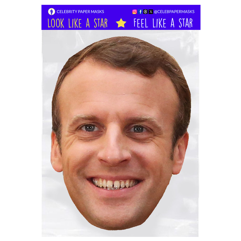 Emmanuel Macron Mask La Republique en Marche France Politician Masks