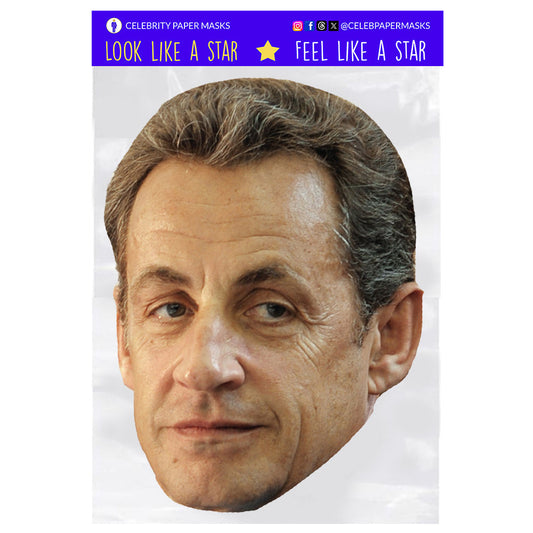 Nicolas Sarkozy Mask The Republicans France Politician Masks