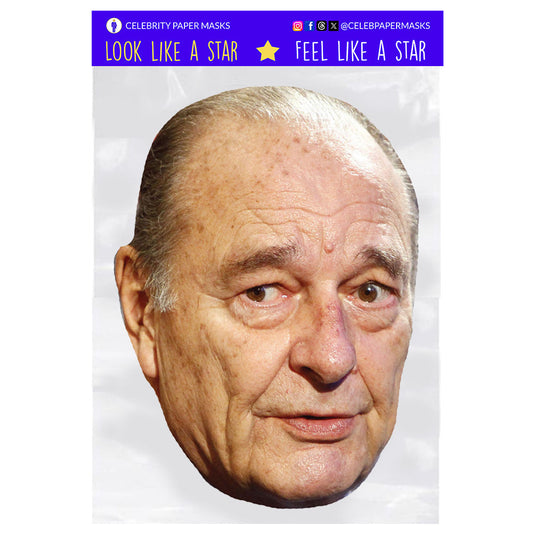 Jacques Chirac Mask The Republicans France Politician Masks