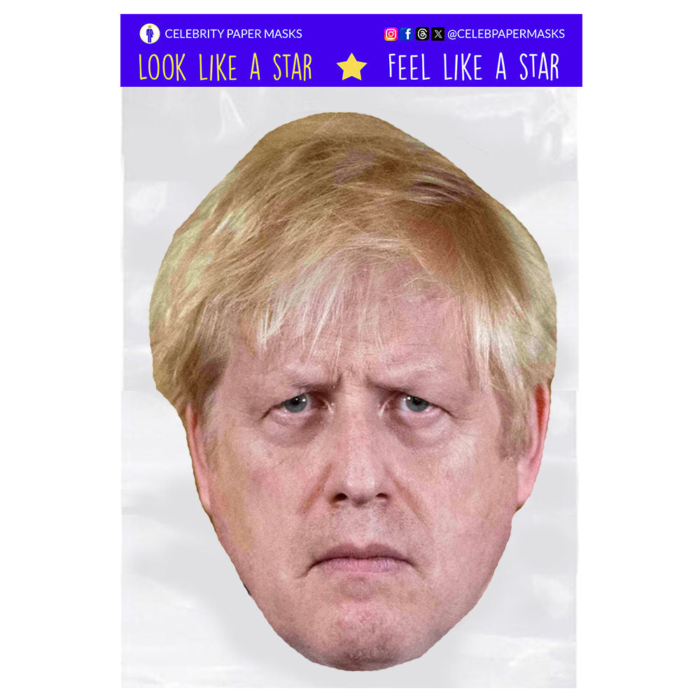 Boris Johnson Mask Conversative Party UK Politician Masks