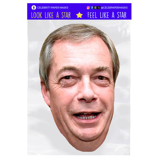 Nigel Farage Mask UKIP UK Politician Masks