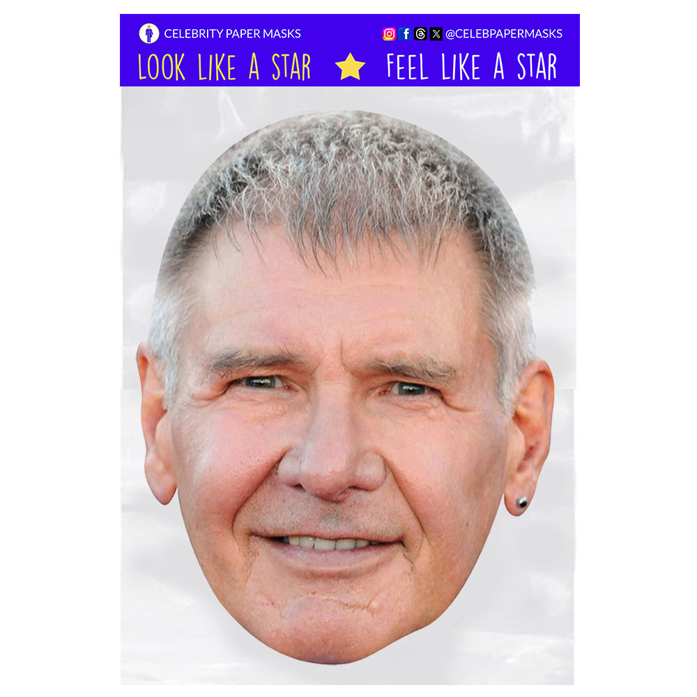 Harrison Ford Mask Actor Celebrity Masks