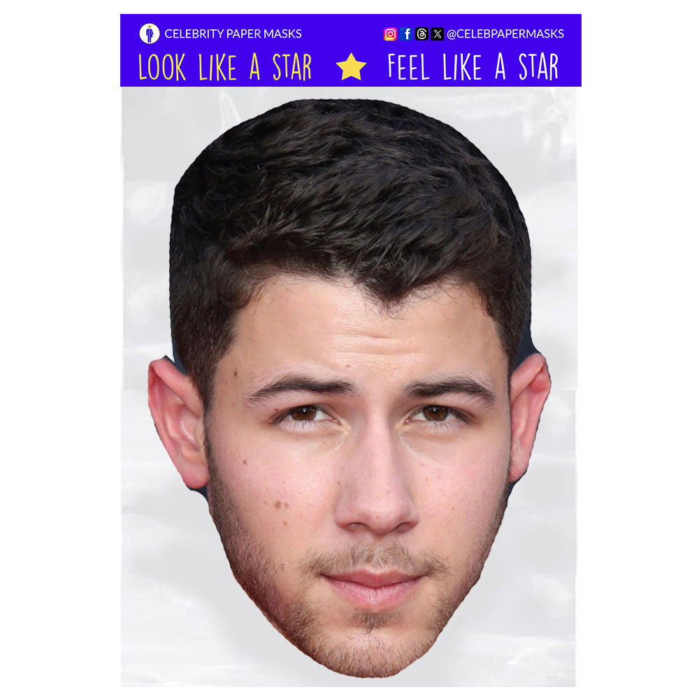 Nick Jonas Mask Jonas Brothers Celebrity Musician Masks
