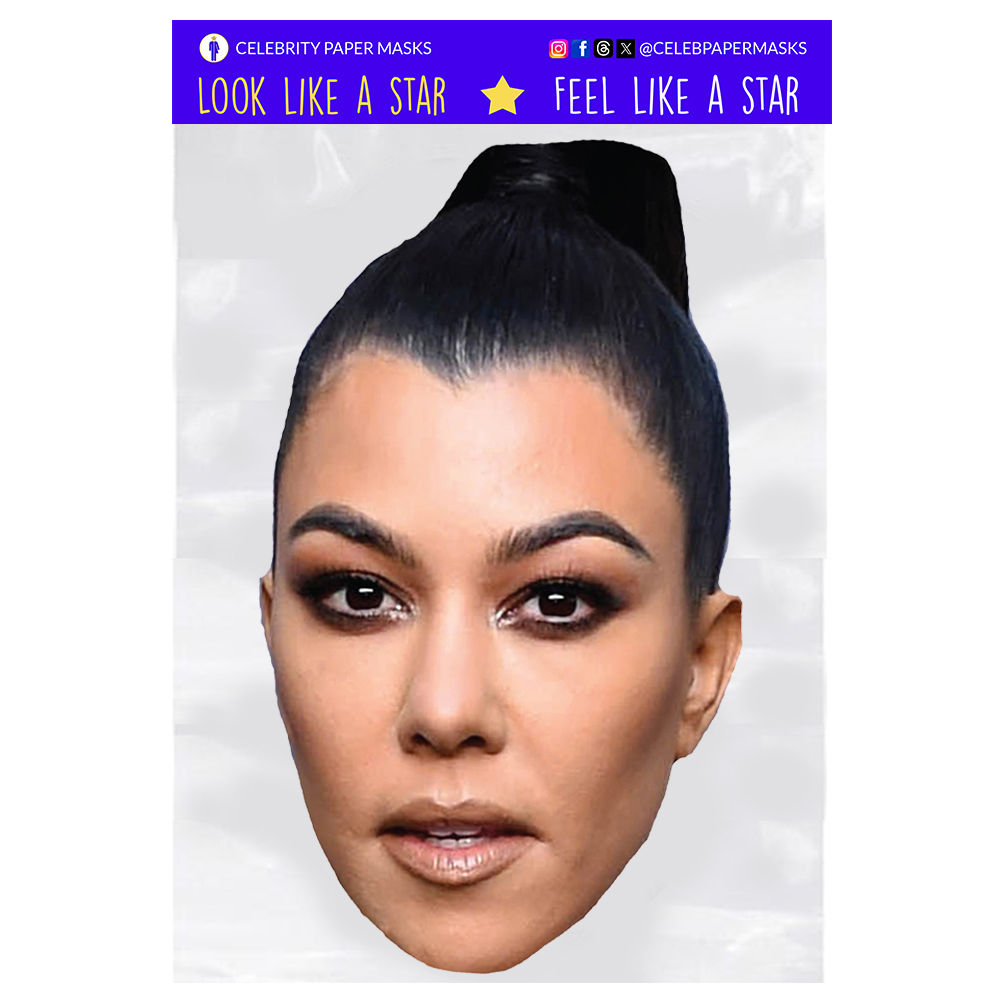Kourtney Kardashian Mask Personality Celebrity Masks