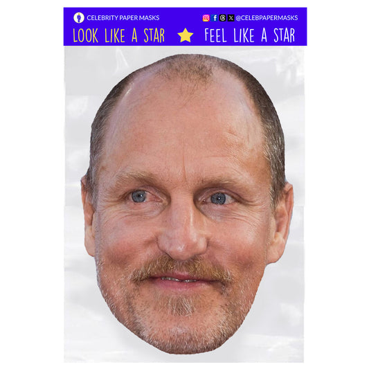 Woody Harrelson Mask Actor Celebrity Masks