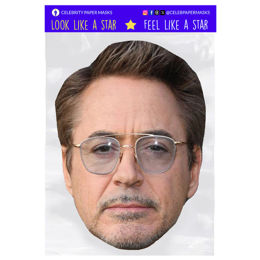 Robert Downey Jr Mask Actor Celebrity Masks