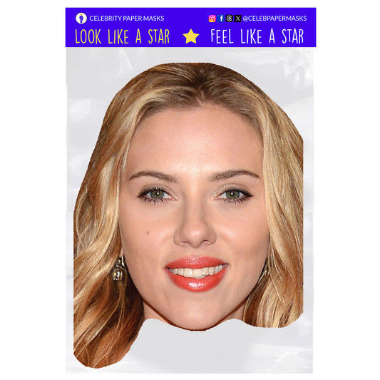 Scarlett Johansson Mask Actress Celebrity Masks